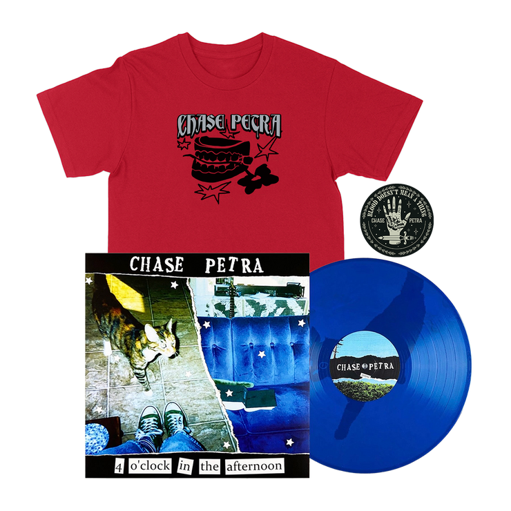 Chompers Tee + 4 o’clock EP + Sticker Bundle