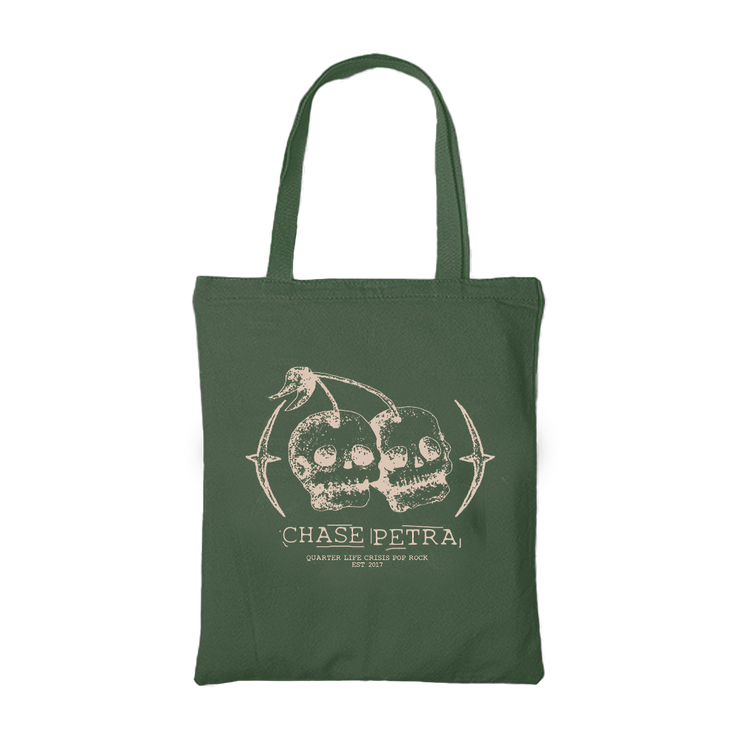 Cherry Skull Tote Bag