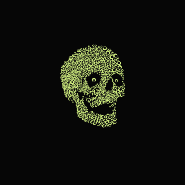 Googly Eye Skull T-Shirt (Glow-In-The-Dark)