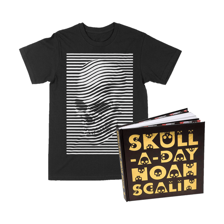 Skull-A-Day Book + Skulledelic T-Shirt Bundle